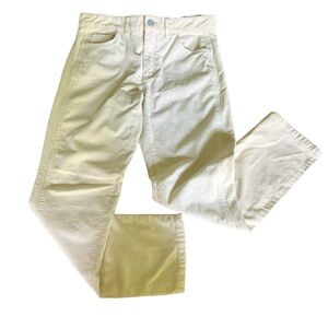 Anthropologie Picro creamy white‎ corduroy, boyfriend slim size 29